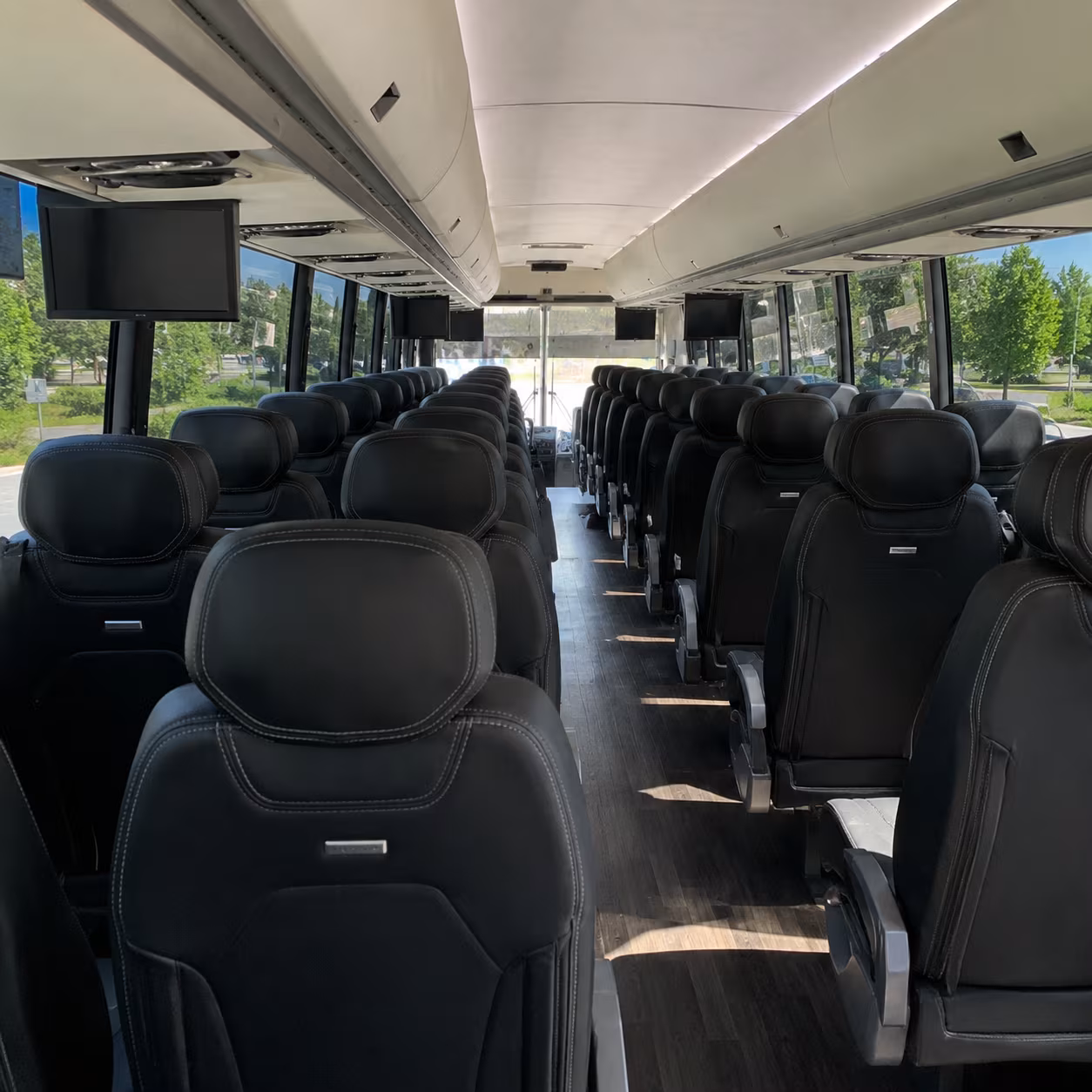 odessa charter bus inside