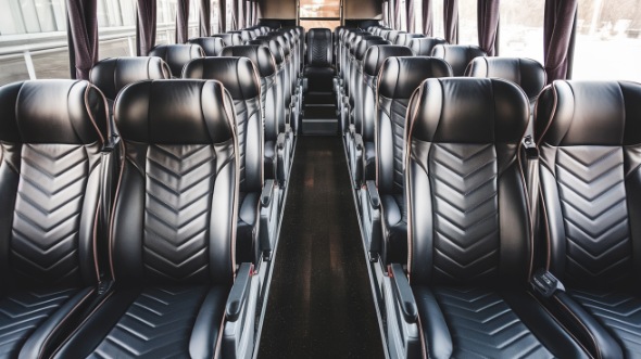55 passenger charter bus inside amarillo