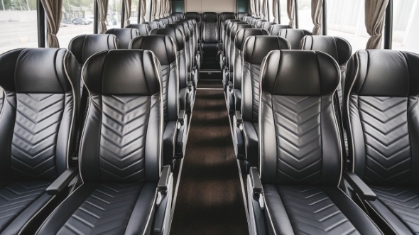 56 passenger charter bus inside amarillo