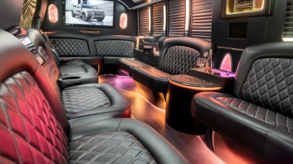 party bus rental interior amarillo
