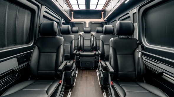 sprinter van with driver interior amarillo